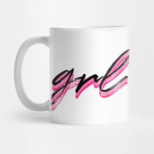 grl pwr hot pink Mug